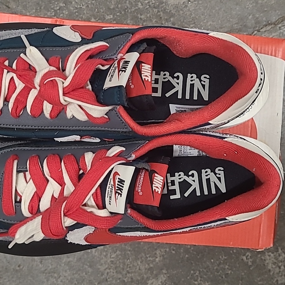 UNDERCOVER × sacai × Nike LD Waffle "Midnight Spruce" Nike Sneakers - Picture 13 of 13
